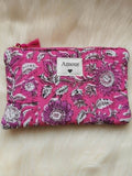 Pochette Matelassée en Coton "Amour" — Imprimé Floral