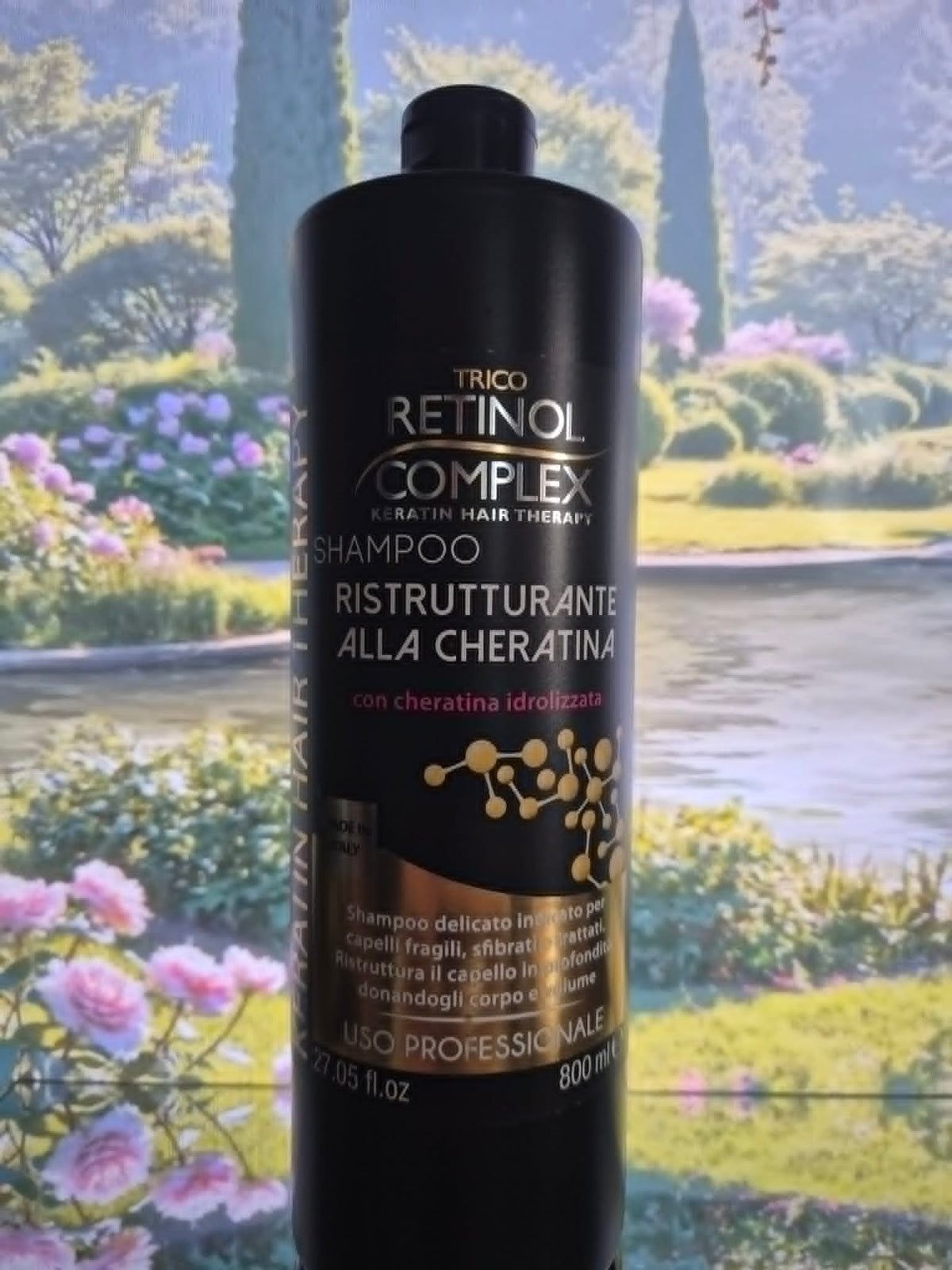 Shampoing Restructurant à La Keratine Intense 800ml - Retinol Complex