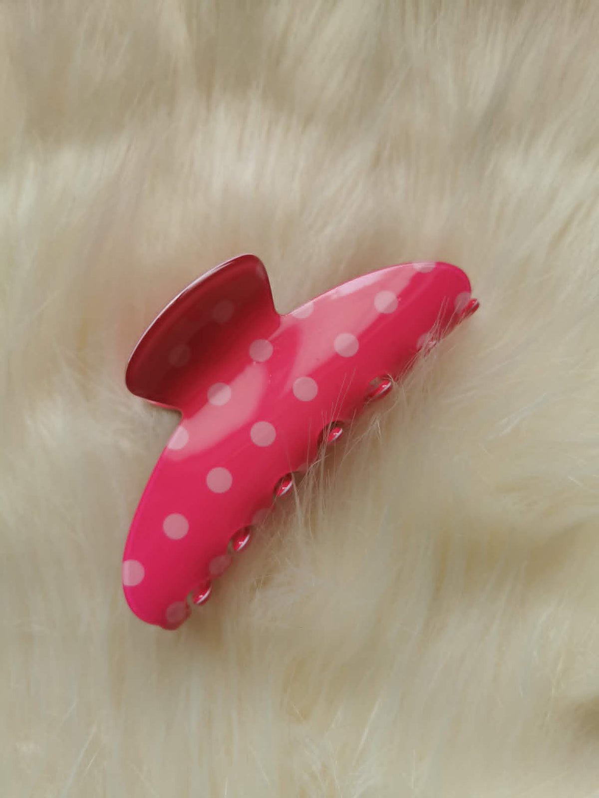 Pinces à Cheveux Crabe à Pois Retro — Collection Pop