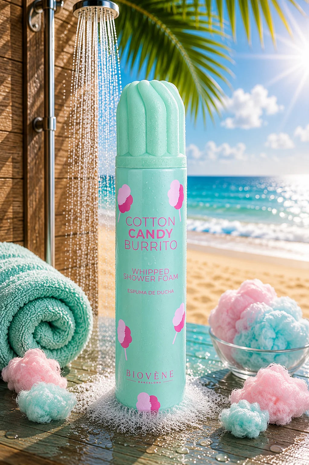 Mousse de Douche Fouettée Cotton Candy Burrito – Biovène Barcelona 250 ml