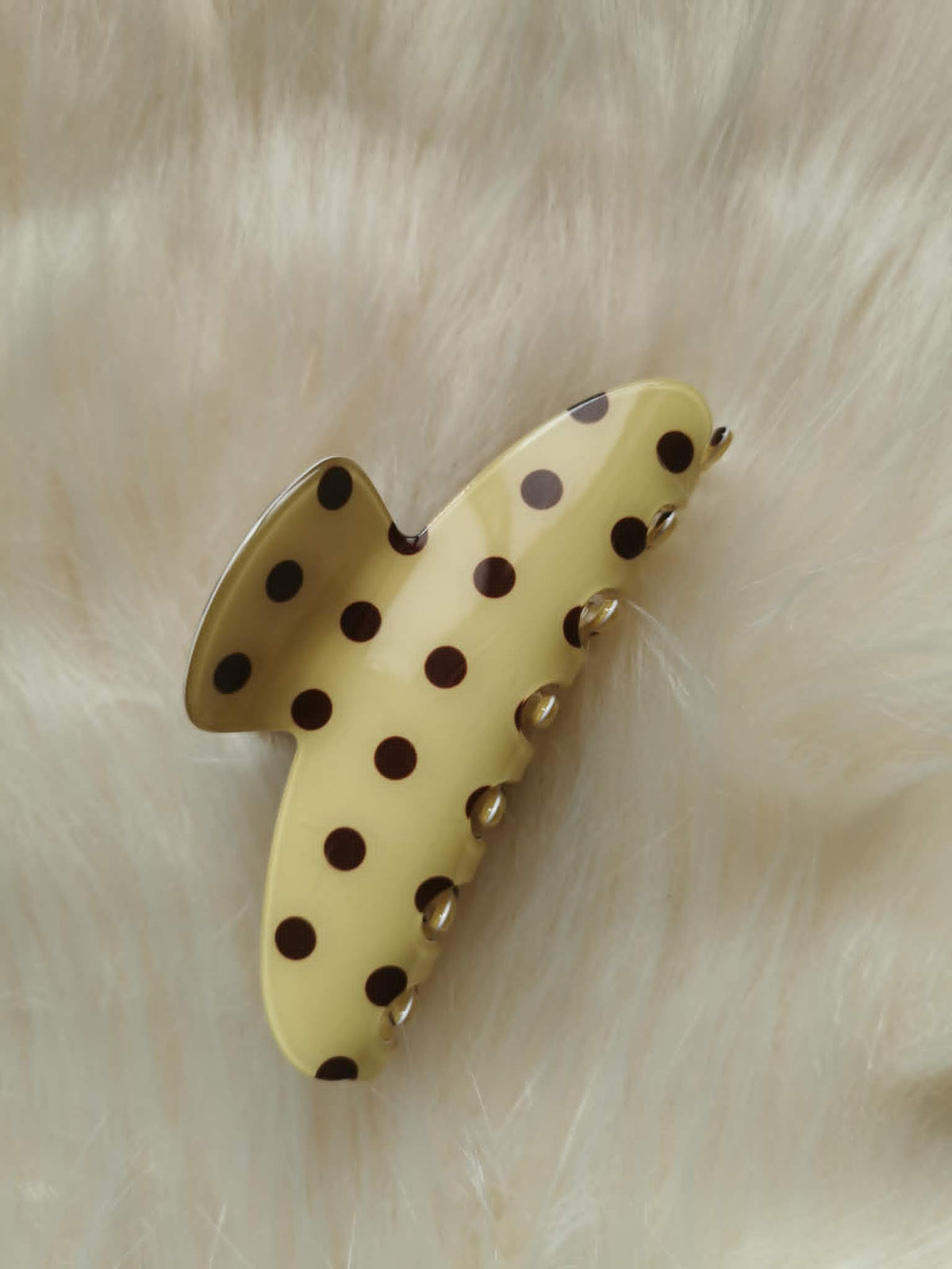 Pinces à Cheveux Crabe à Pois Retro — Collection Pop