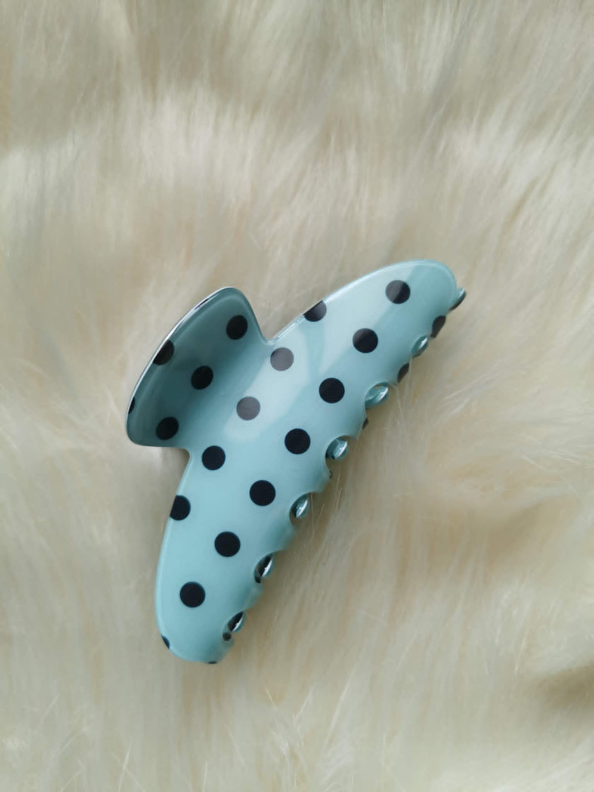 Pinces à Cheveux Crabe à Pois Retro — Collection Pop